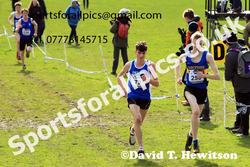 Mens Under-20s 2022 CAU Inter Counties Cross Country, Prestwold Hall, Loughborough.  Photo: David T. Hewitson/Sports for All Pics